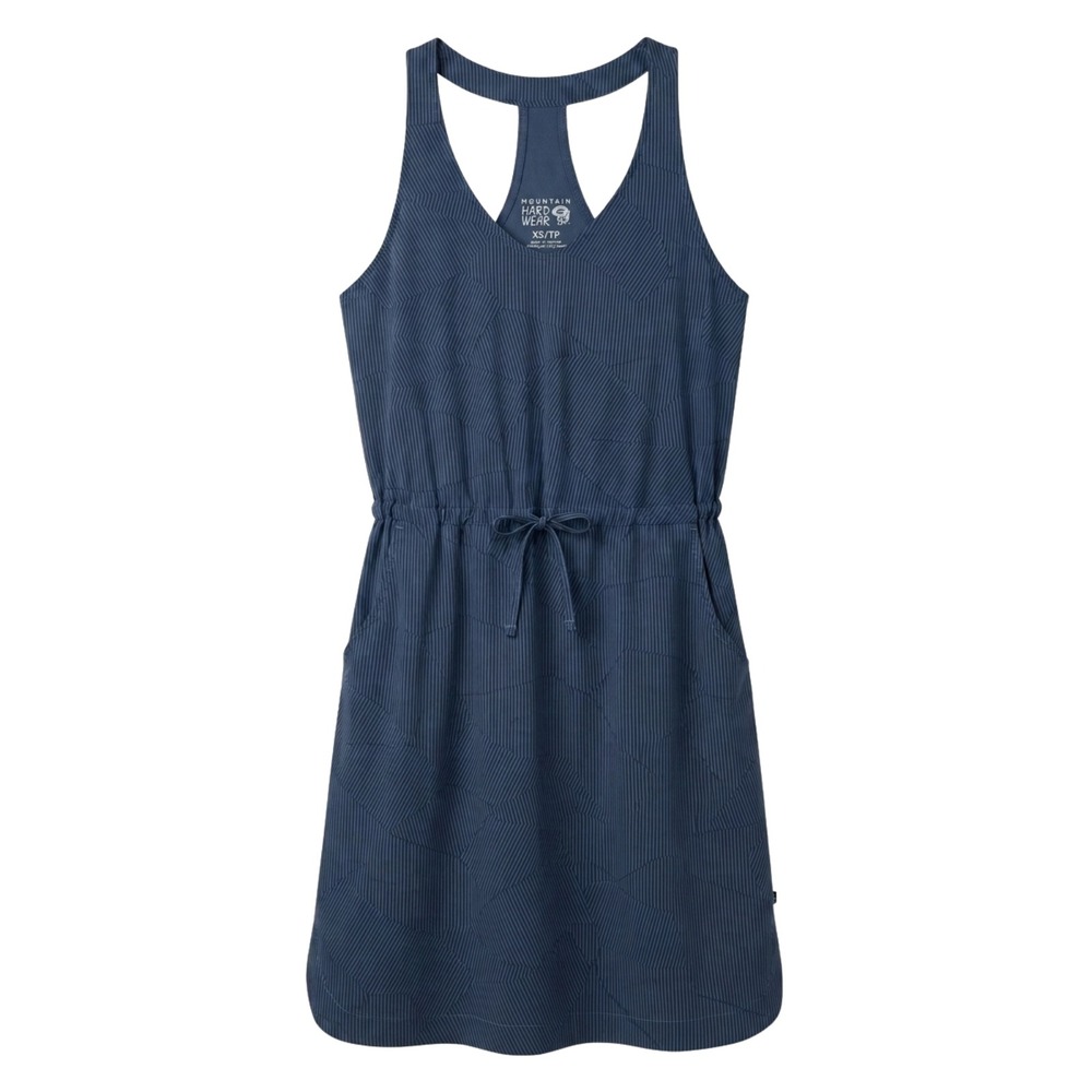 Mountain‎ Hardwear Dynama Dress Womens XS Blue Geometric Active Hiking OL7454